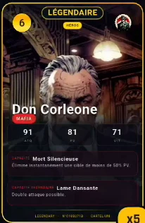 Carte Don Corleone de Cartelium